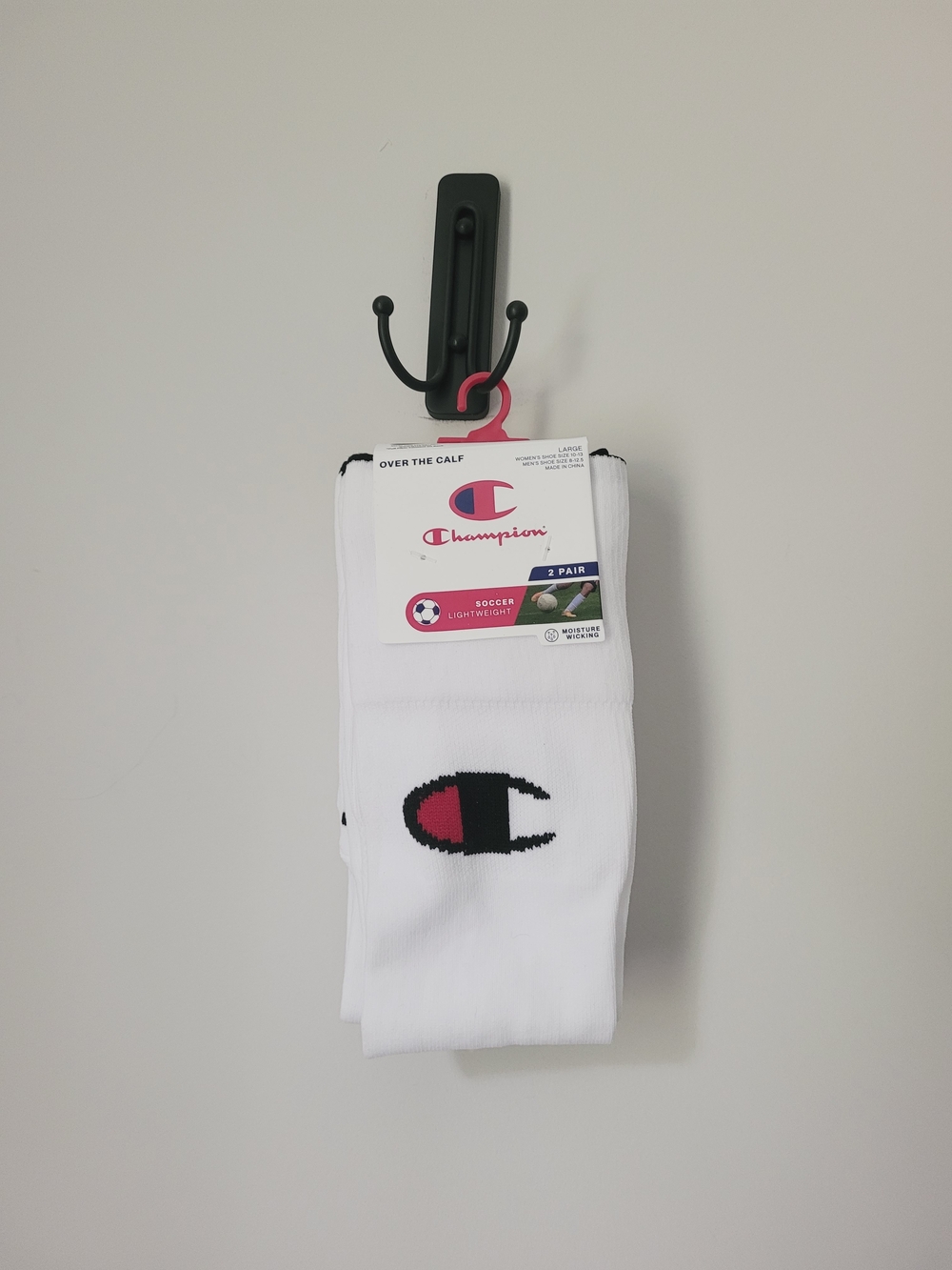 New Champion Performance Soccer Socks 2pk Size Large